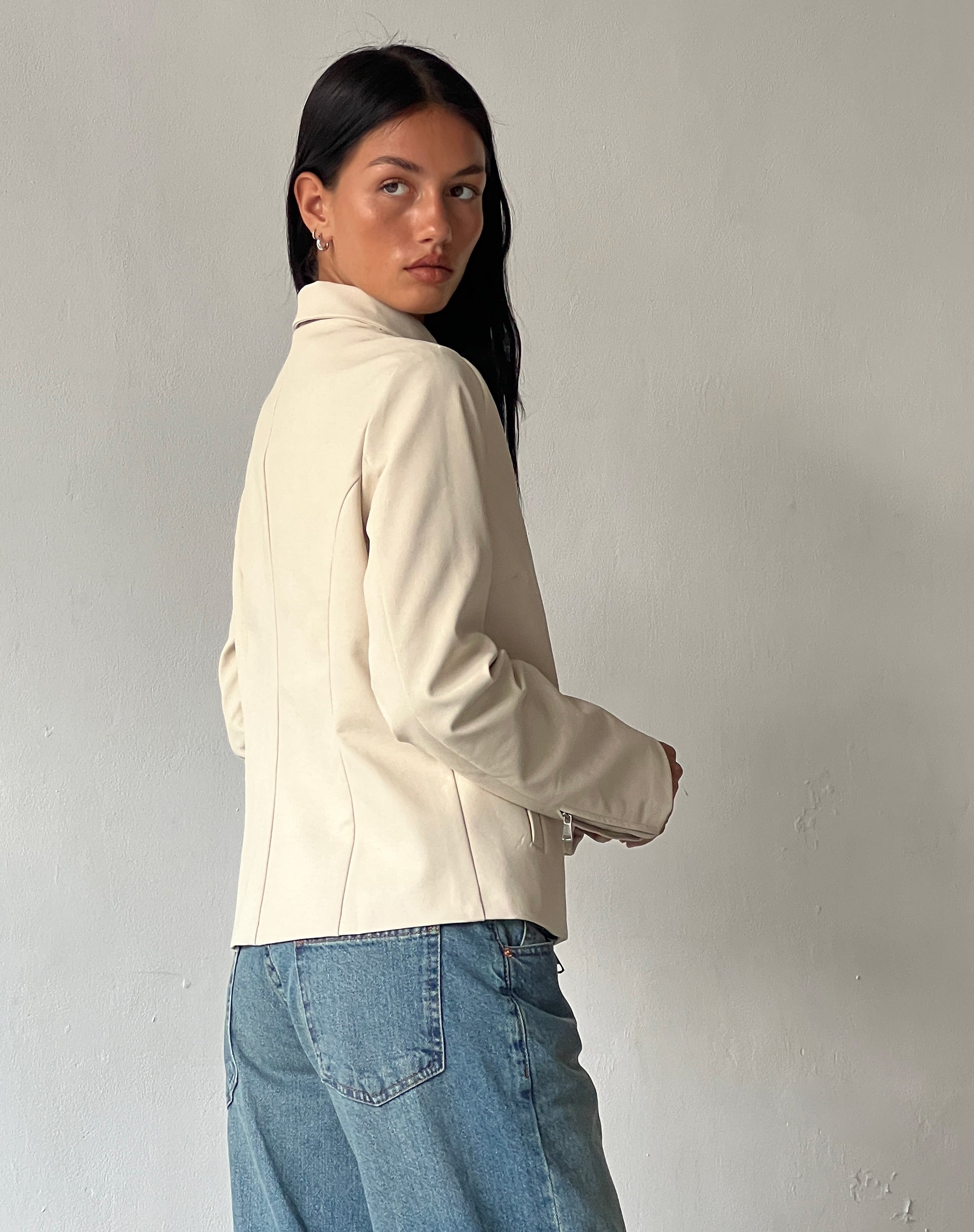 Afbeelding van Enid Jacket in PU Ivoor