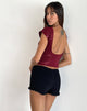 Afbeelding van Erika Laag Rug Top in Gauzy Pailletten Rood