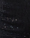 Drape Mini Pailletten Zwart