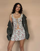 Afbeelding van Esau Tie Front Top in Vintage Bloom Ivoor