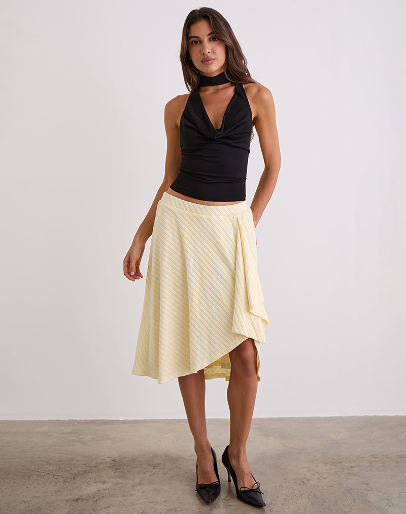 Esmeray Midi rok in gebreide boterroom