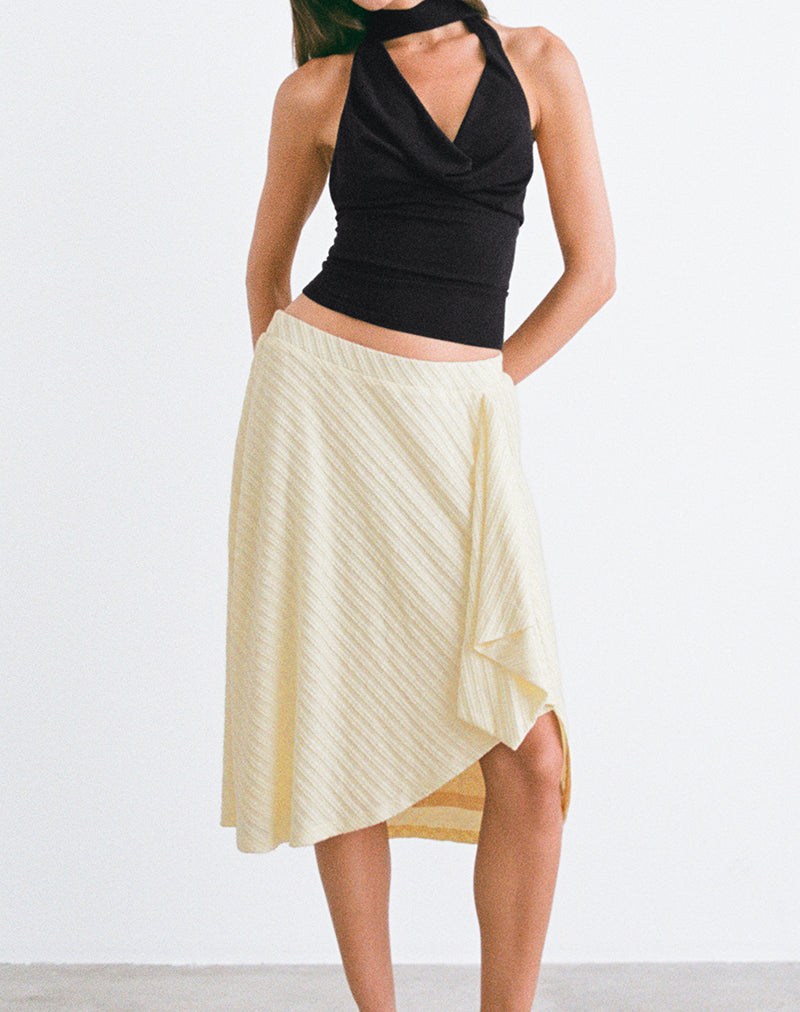 Image Esmeray Midi rok in gebreide boterroom