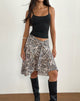 Afbeelding van Esmeray Midi rok in wilde luipaardprint