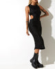 beeld van Estonia Midi Dress in Crinkle Black