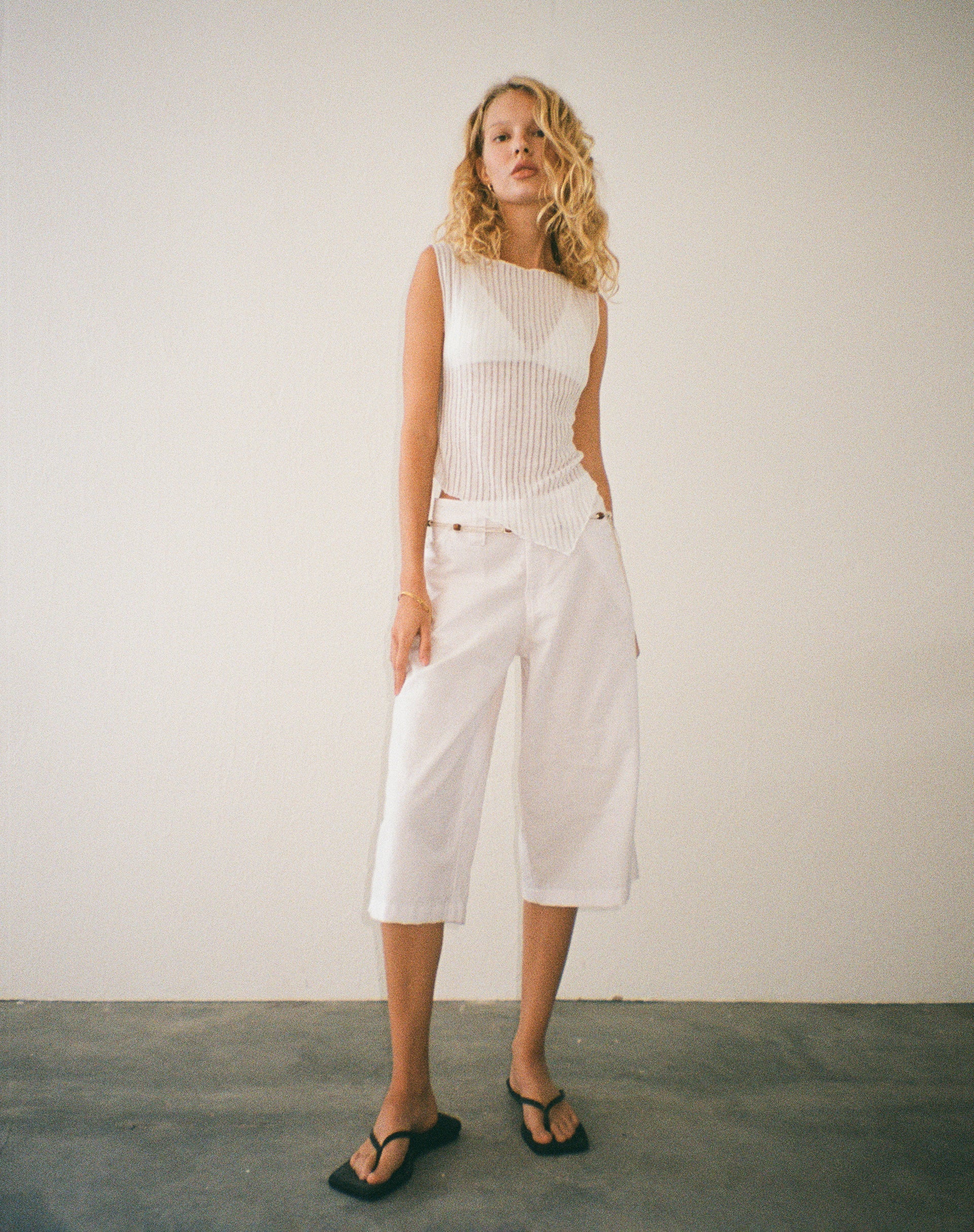 Afbeelding van Saomy Longline Shorts in Wit