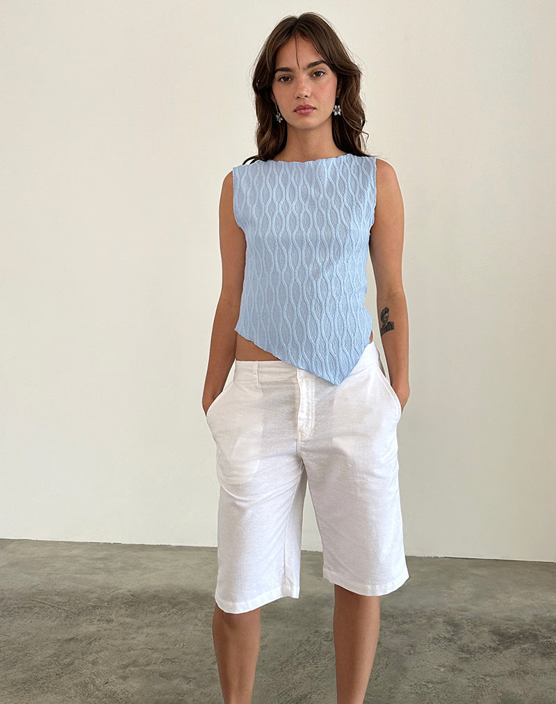 Afbeelding van Etta Vest Top in Kreukelblauw