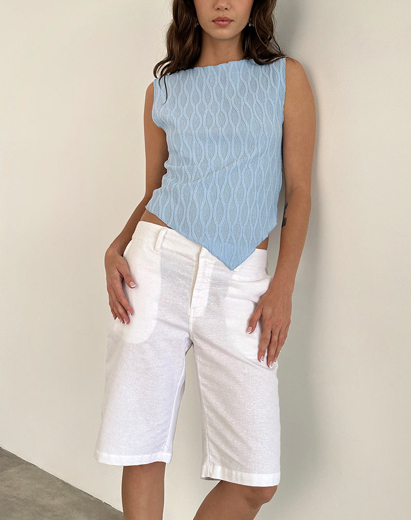 Afbeelding van Etta Vest Top in Kreukelblauw