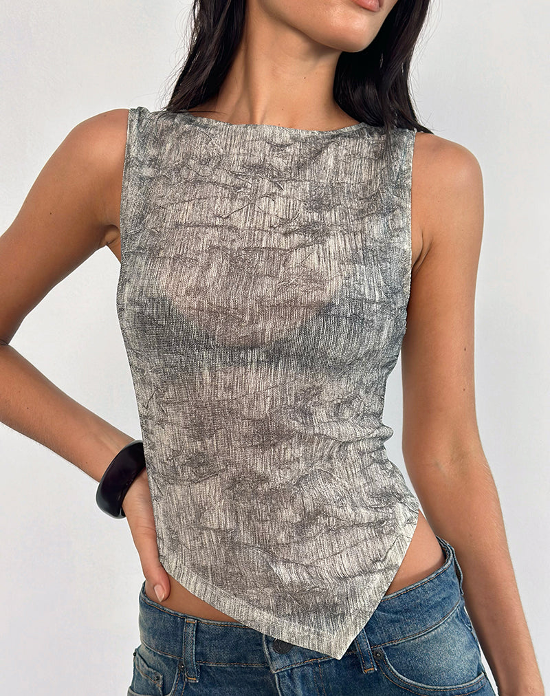 Etta vest in gaasgrijs