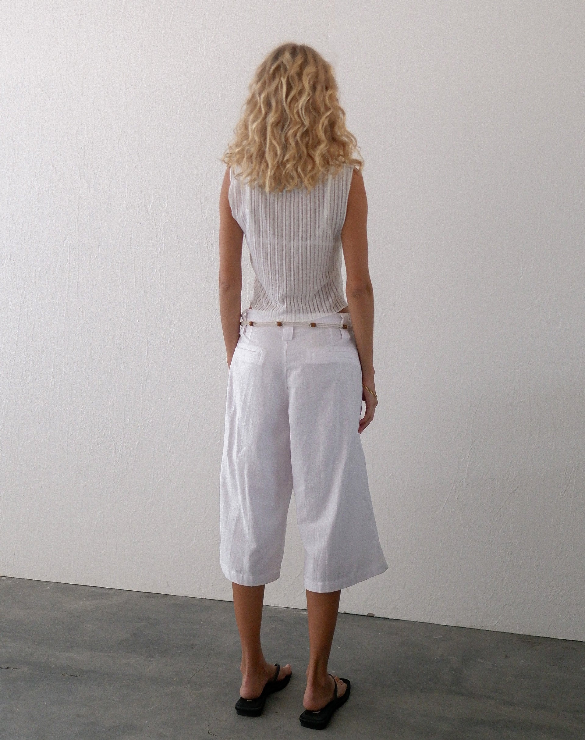 Afbeelding van Saomy Longline Shorts in Wit