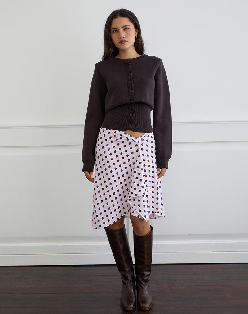 Esmeray Midi-rok in Retro Polka Dot