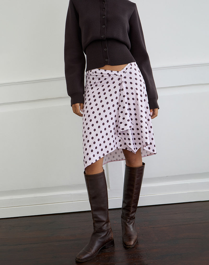 Esmeray Midi-rok in Retro Polka Dot