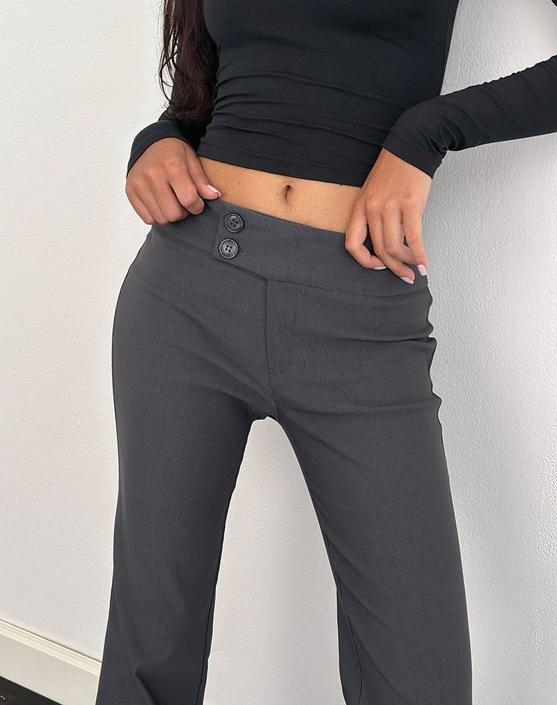 Afbeelding van Falita broek in kleermakerszit Charcoal