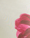  Crème met rode aquarelbloem
