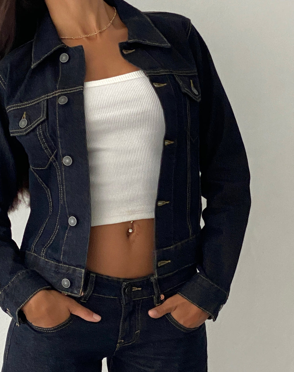 Denim jasje in Indigo