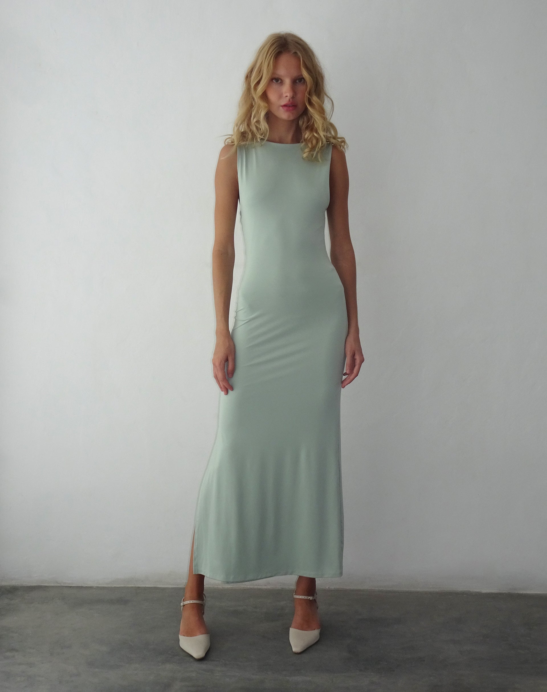 Afbeelding van Flo Maxi Dress in Slinky Mint