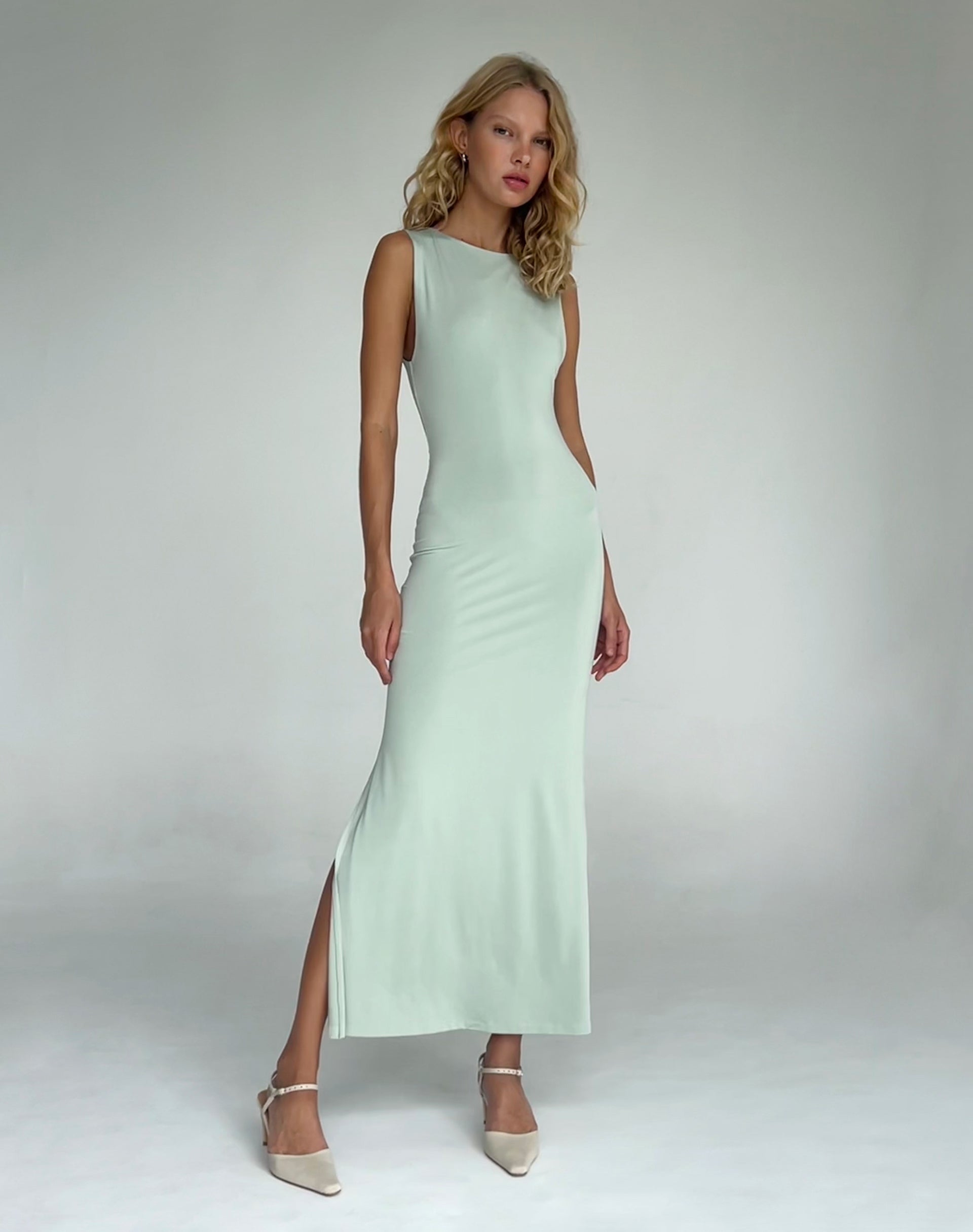 Afbeelding van Flo Maxi Dress in Slinky Mint