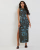Afbeelding van Flo Midi Dress in Lumen Mesh Green