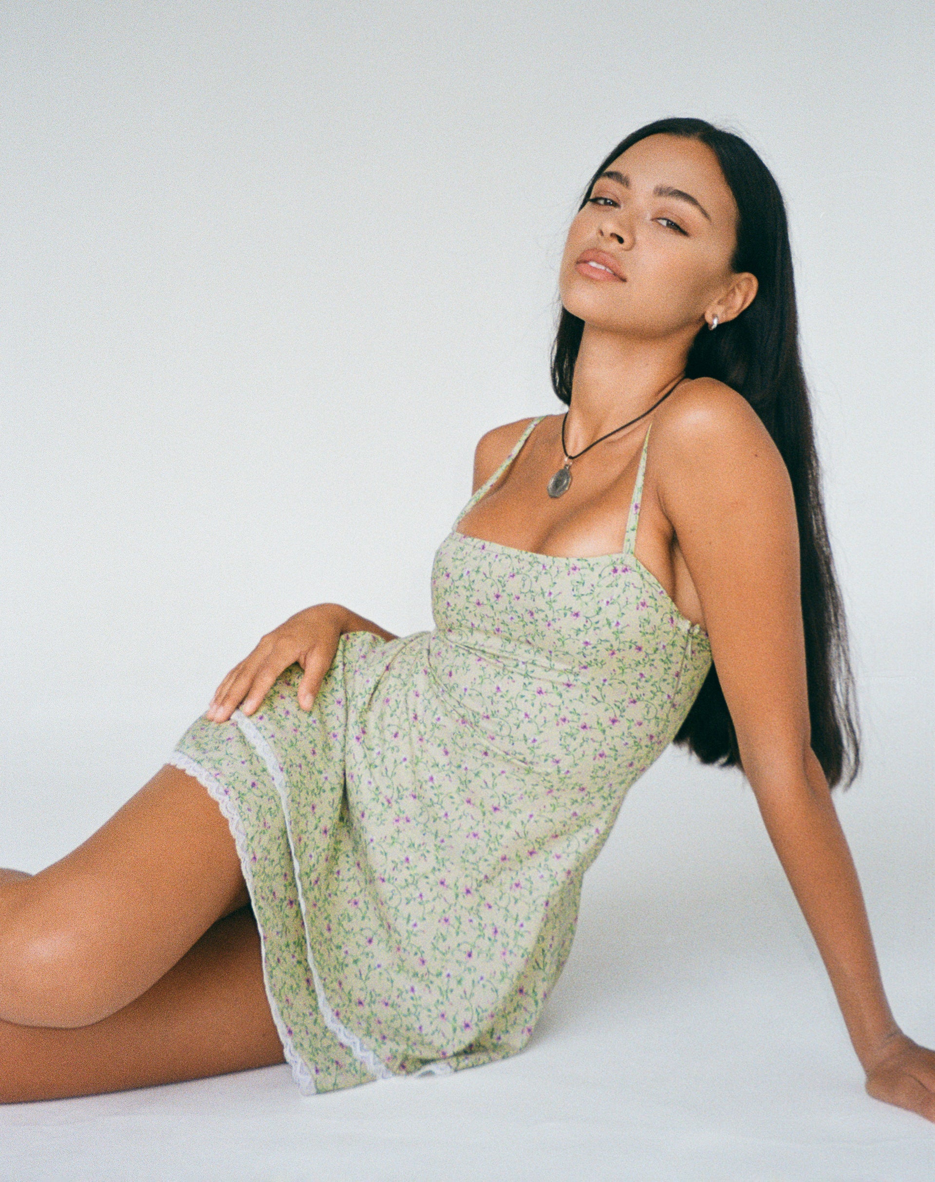 Afbeelding van Flossie Mini Dress in Parma Violet