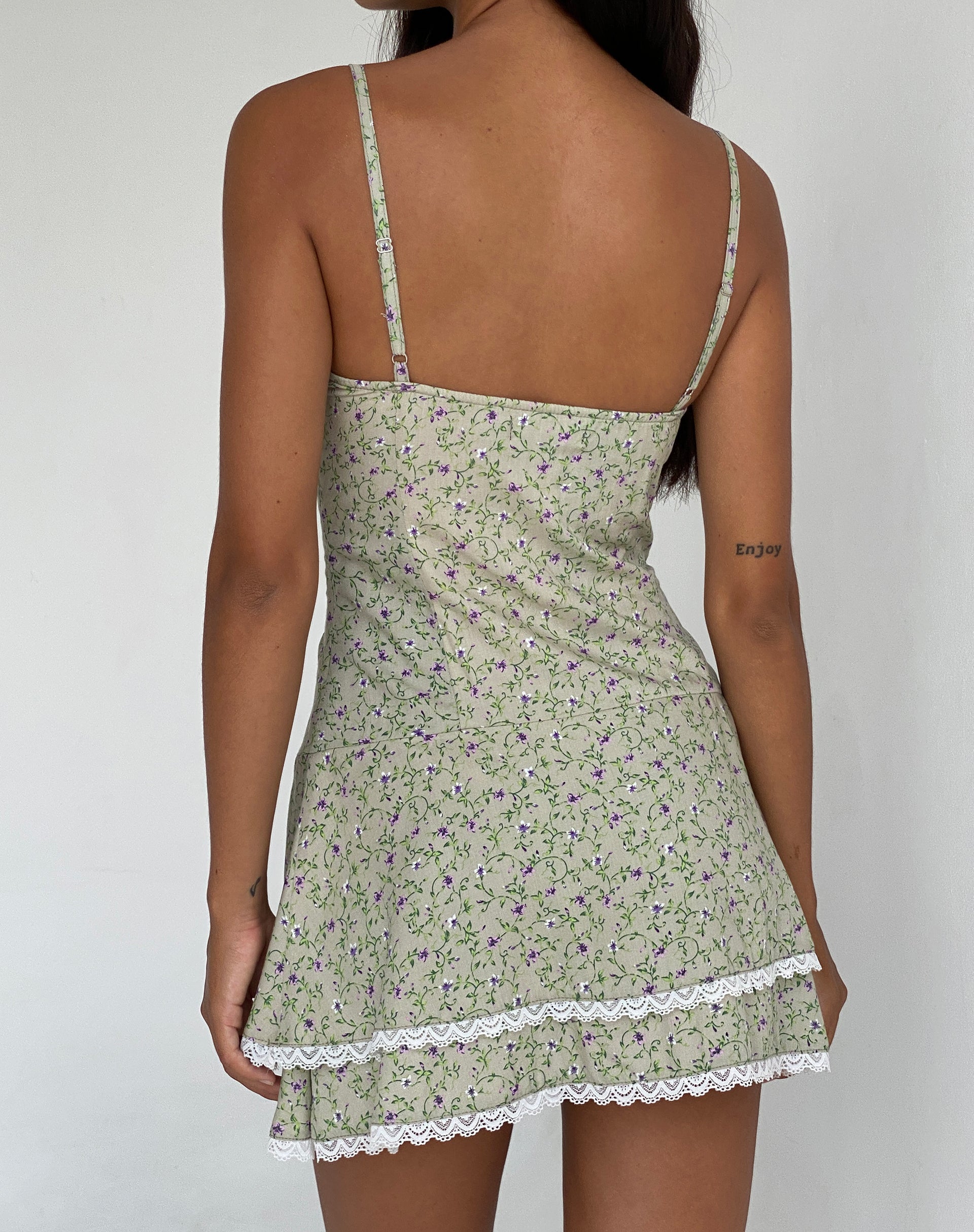 Afbeelding van Flossie Mini Dress in Parma Violet