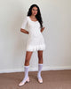 Afbeelding van Fredrika Mini Dress in Lace Ivory