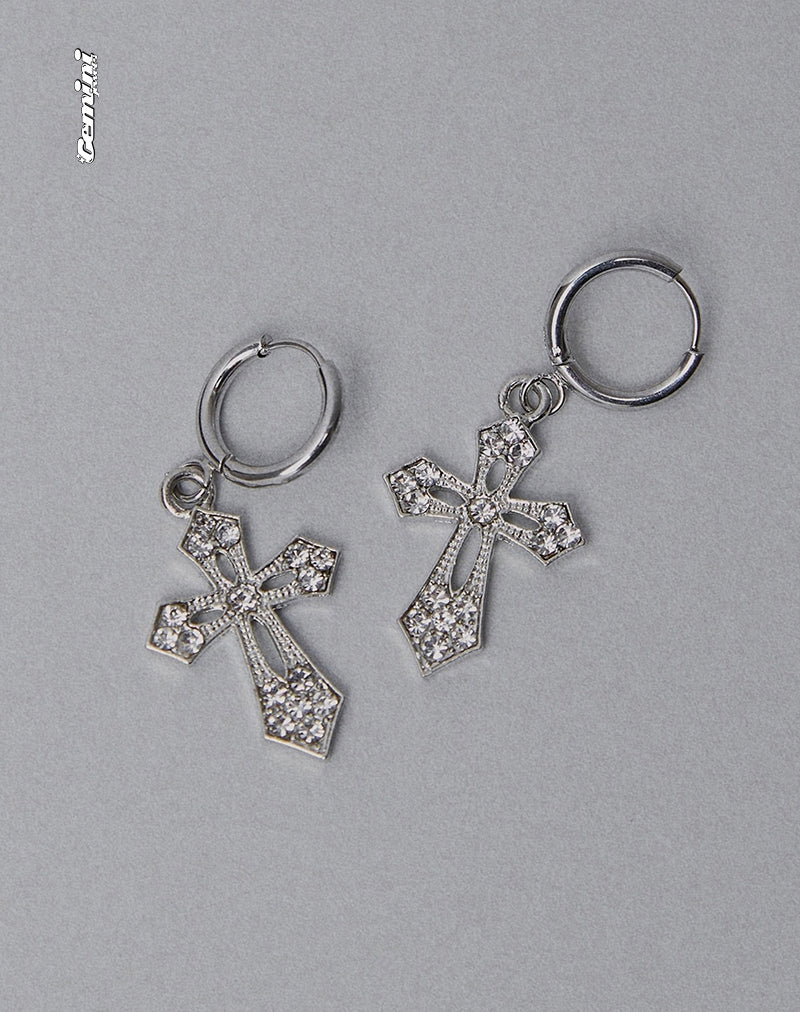Gaia Kruis Oorbellen van Gemini Jewels