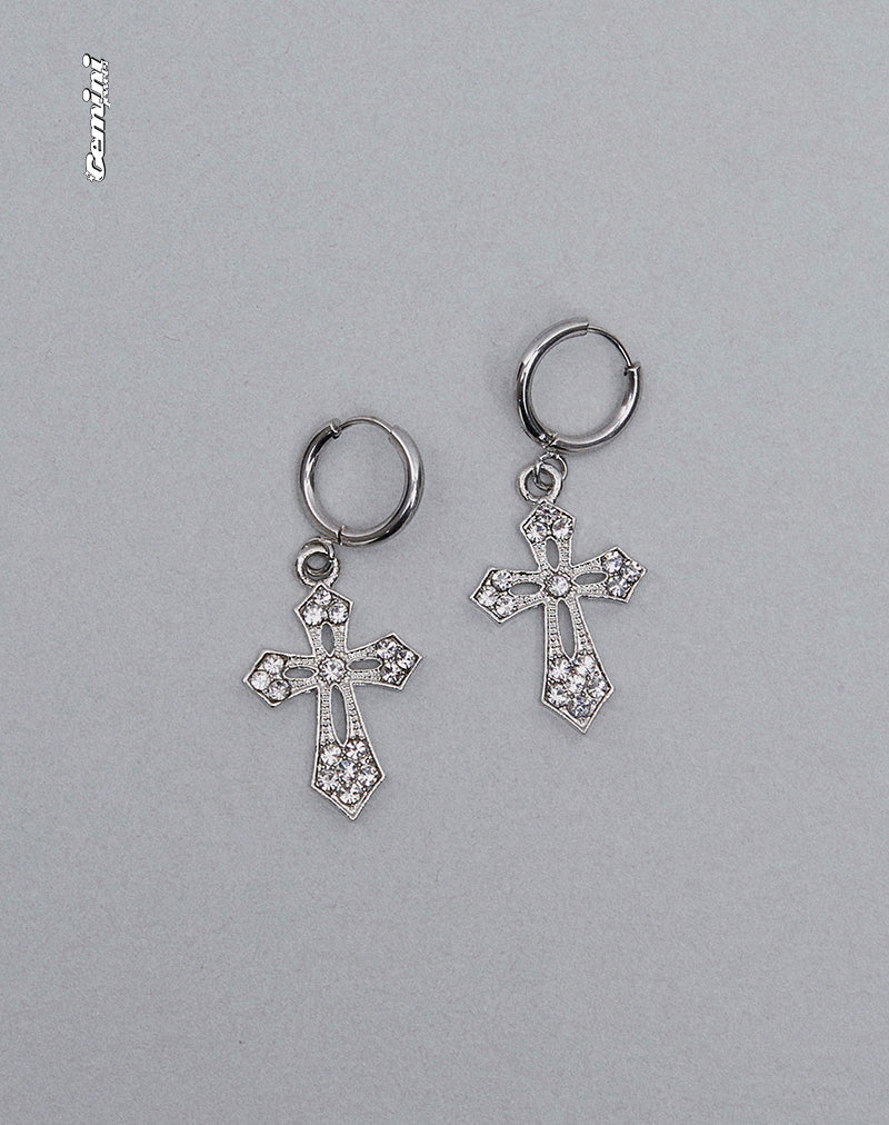 Afbeelding van Gaia Kruis Oorbellen van Gemini Jewels
