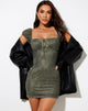 Afbeelding van GAINA DRESS MONO PAISLEY GROEN