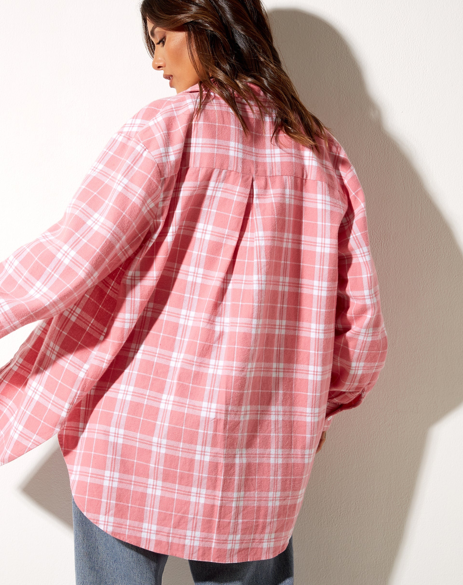 Afbeelding van Gane Ruitjeshemd Roze Wit
