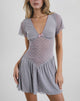 Afbeelding van Geni Mini Dress in Heart Flock Grijs