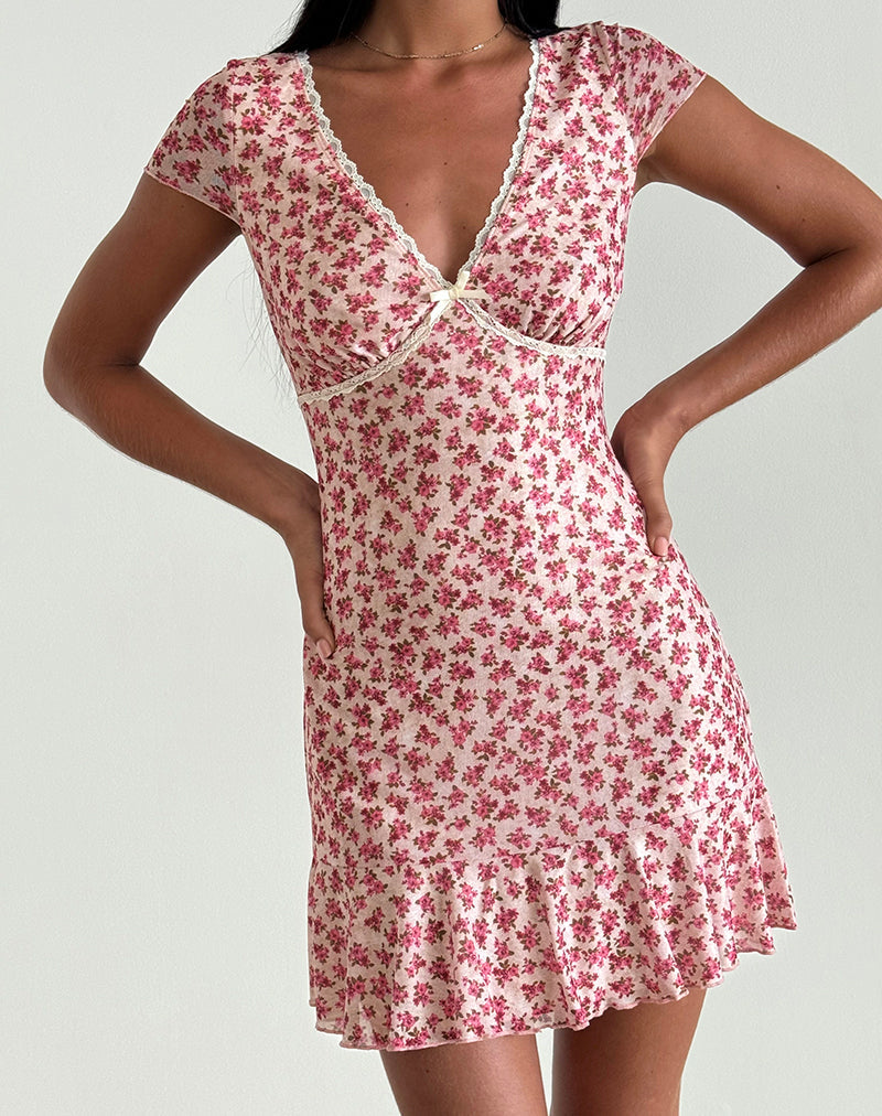 Ginevra jurk in Gardenia Romantic met kanten randje
