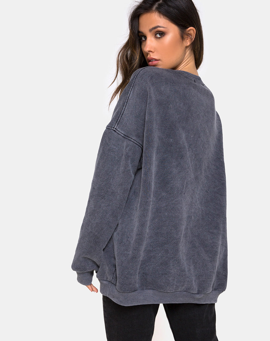 Afbeelding van Glo Sweatshirt in stone wash Angelo