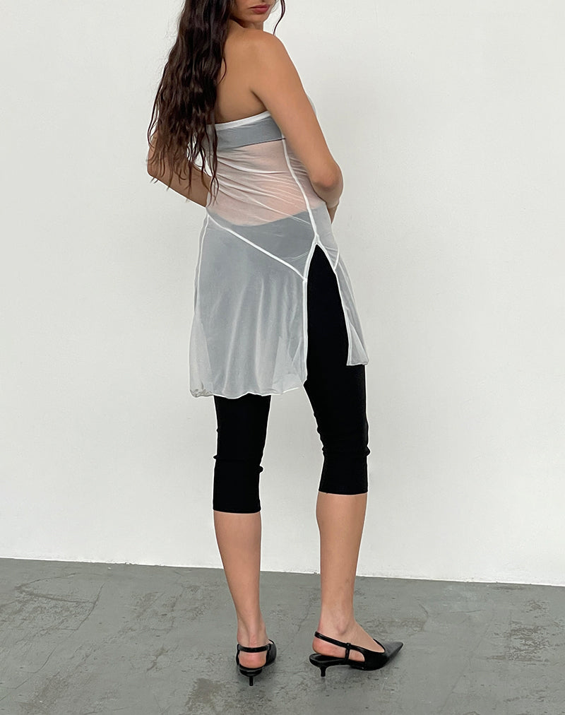 Afbeelding van Gretchen Bandeau Mini Jurk in Crème