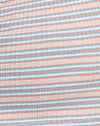 Stripe Rib Blauw en Perzik