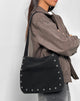 Afbeelding van Gundar Eyelet Bag in Babycord Zwart