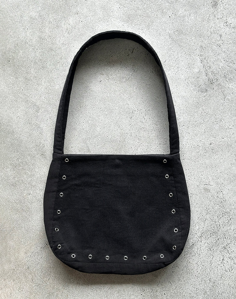 Gundar Oogtas in Babycord Zwart