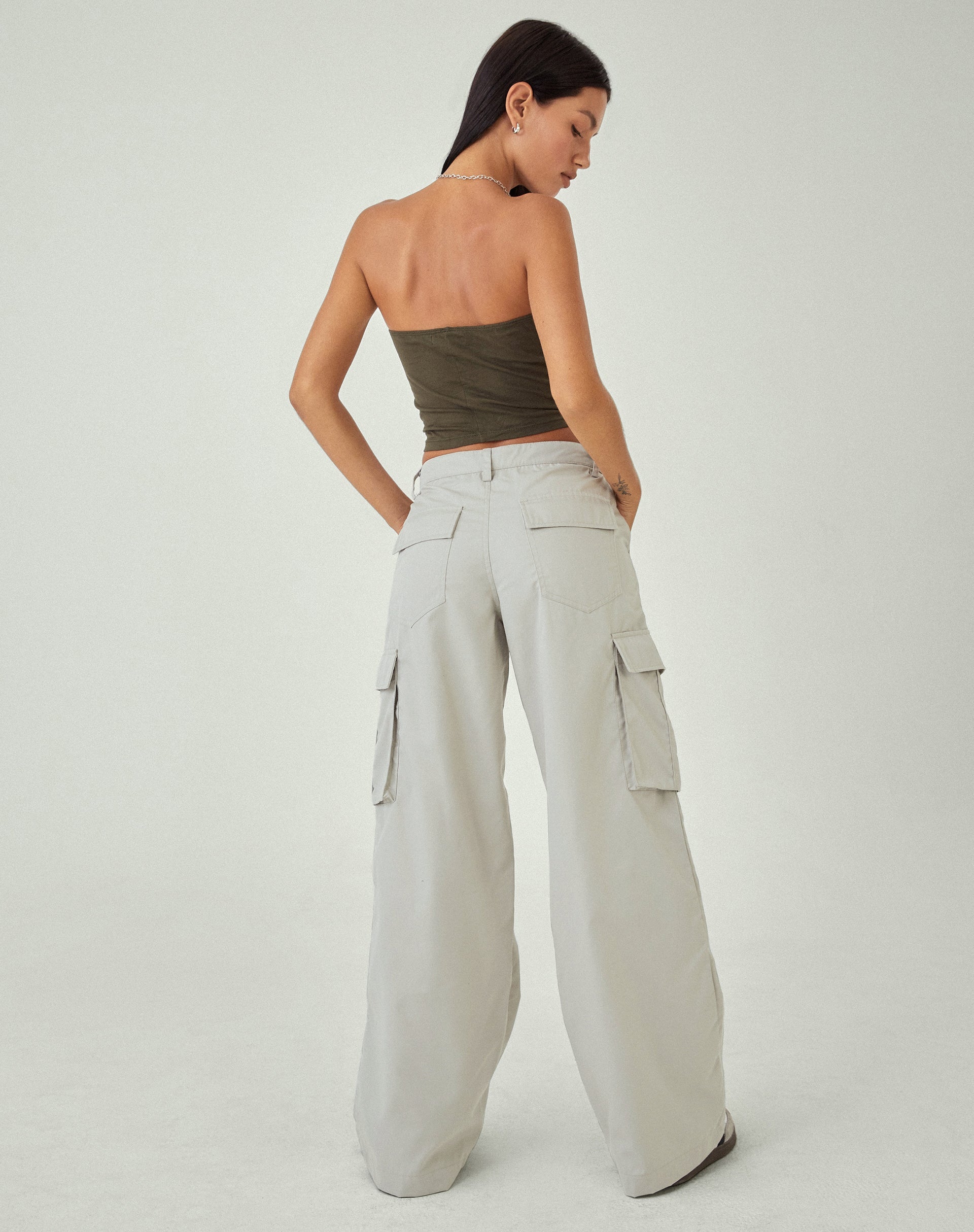 Calix wijde Cargo Broek in Haver