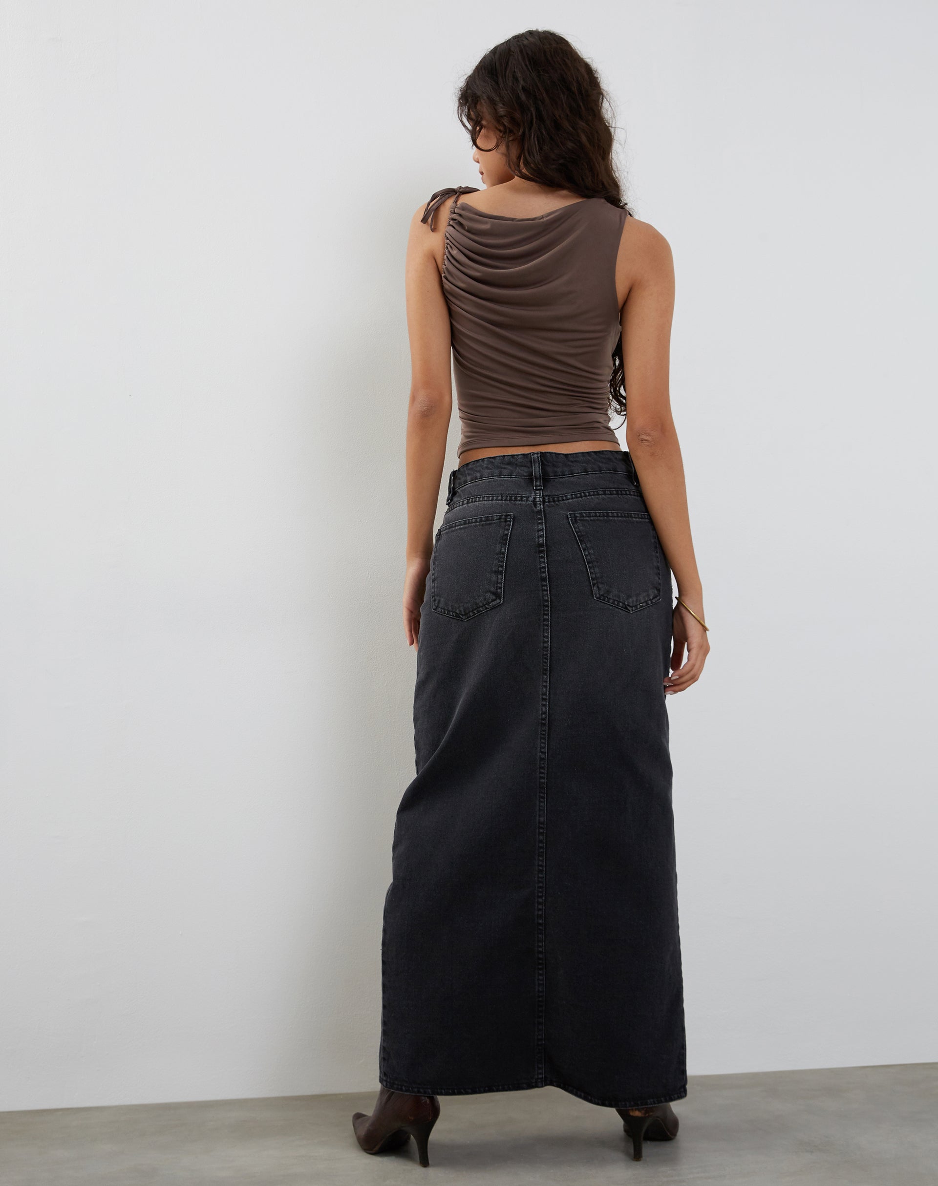 Afbeelding van Hagne Vest Top in Mocca