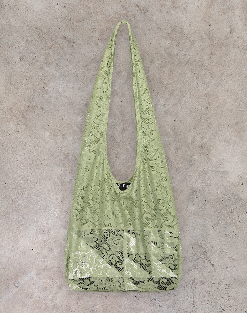 Afbeelding van Ari Lace Hobo Bag in Sage