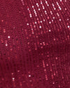 Drape Mini Pailletten Maroon