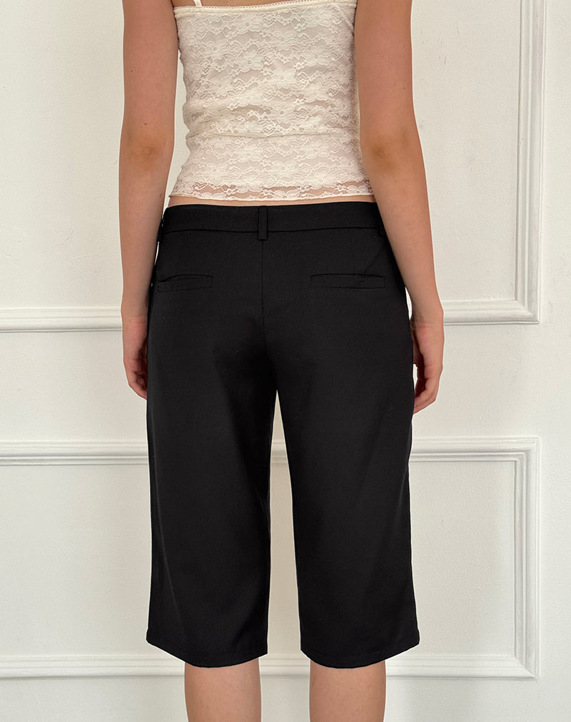 Afbeelding van Tuni Capri Broek in Getailleerd Zwart