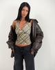 Afbeelding van Hampura Top in gedrukte retro ruit