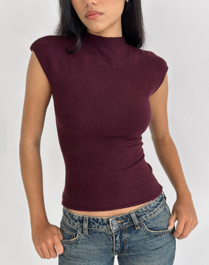 Afbeelding van Hanuva Top in Knit Berry