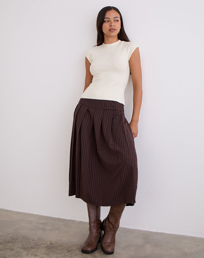 Hanuva Top in Gebreide Crème