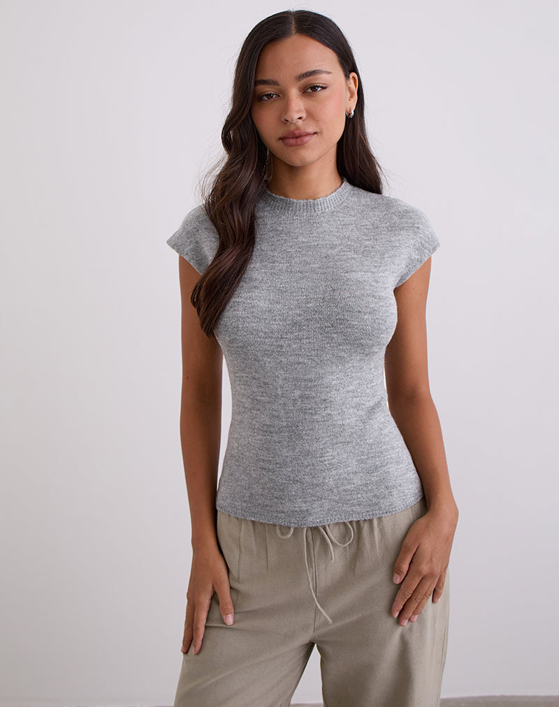 Afbeelding van Hanuva Top in Knit Grey