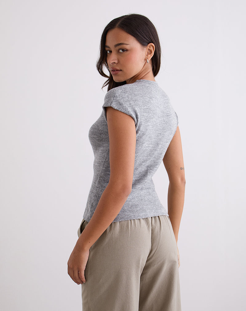 Afbeelding van Hanuva Top in Knit Grey