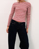 Afbeelding van Haruka Top in Streep Rood en Wit