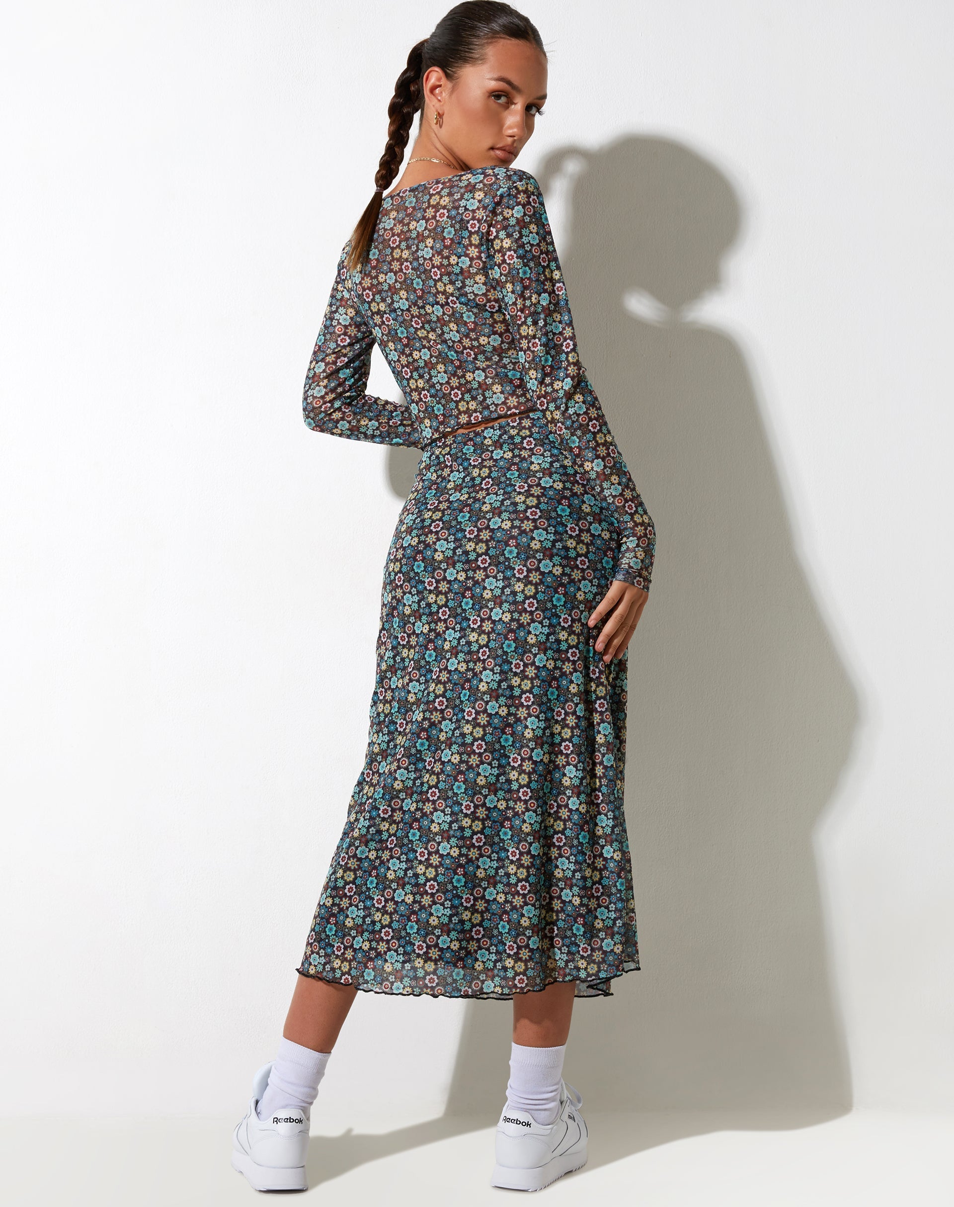 Afbeelding van Lassie Maxi rok in Folk Floral