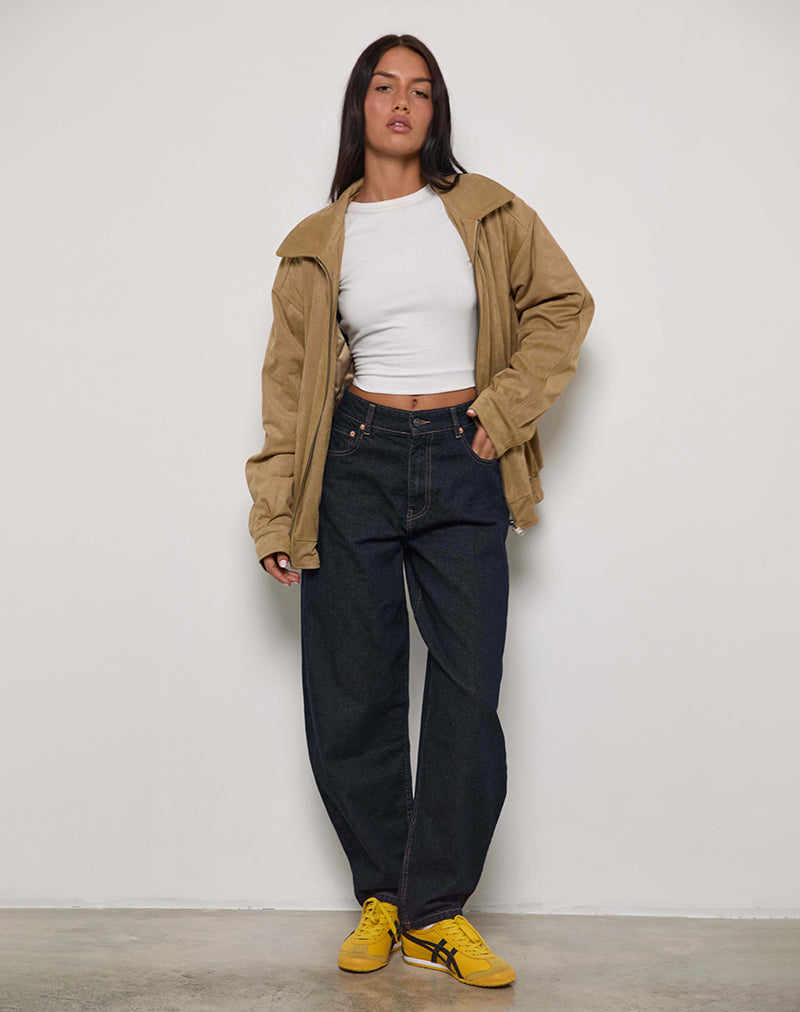 Afbeelding van High Rise Barrel Jean in Indigo