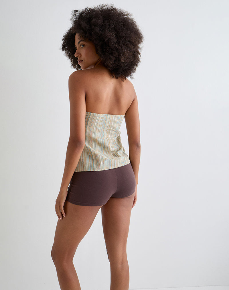 Afbeelding van Hisana Bandeau Top in Stripe Geel