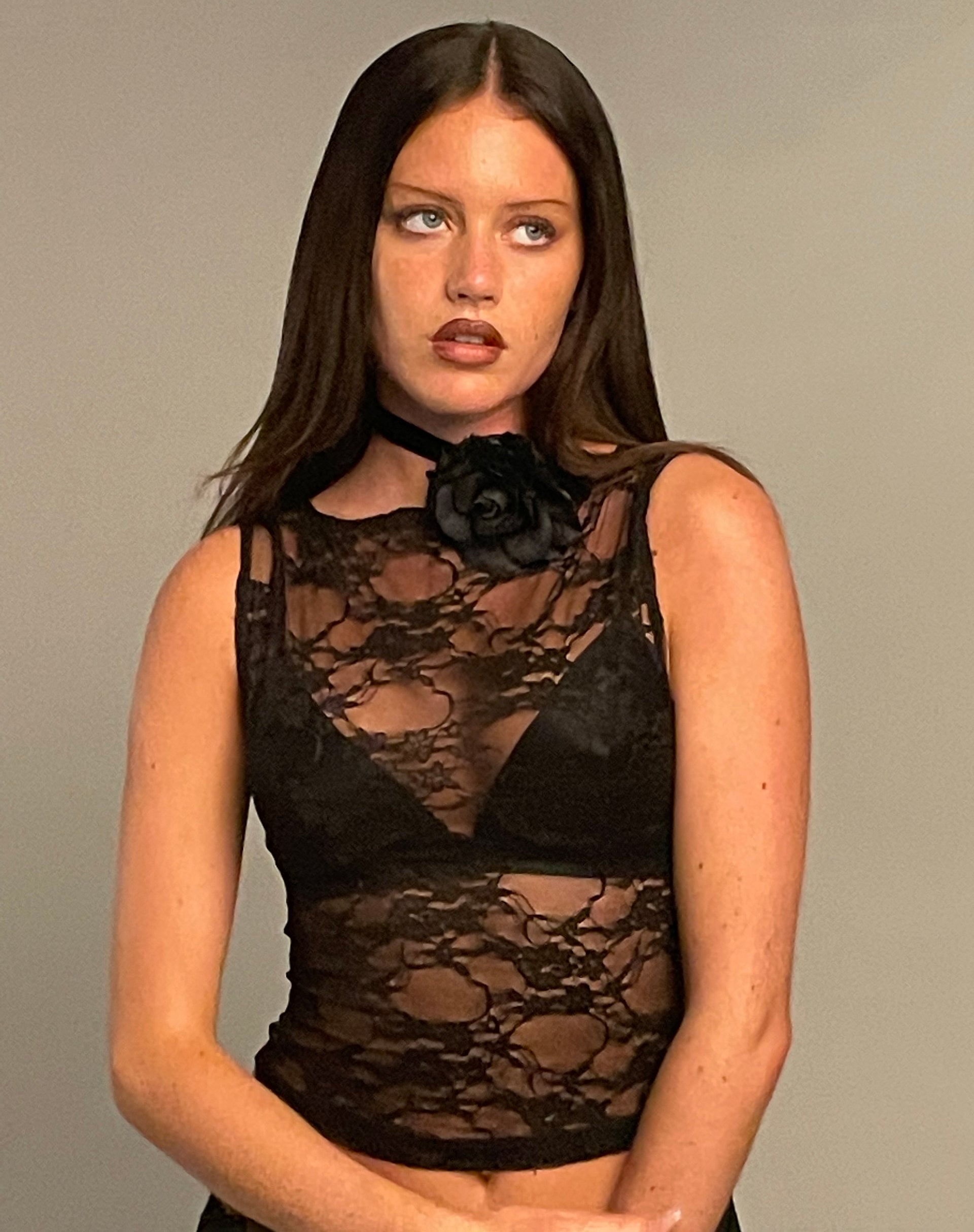 Afbeelding van Maloe Lace Top in Zwart